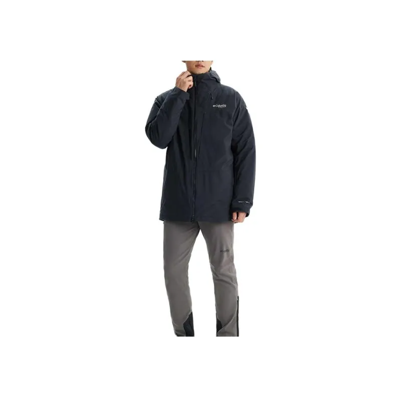 Columbia Winter Skiing And Paragliding Waterproof And Windproof To Keep Warm Windbreaker Jacket Men's Black-1