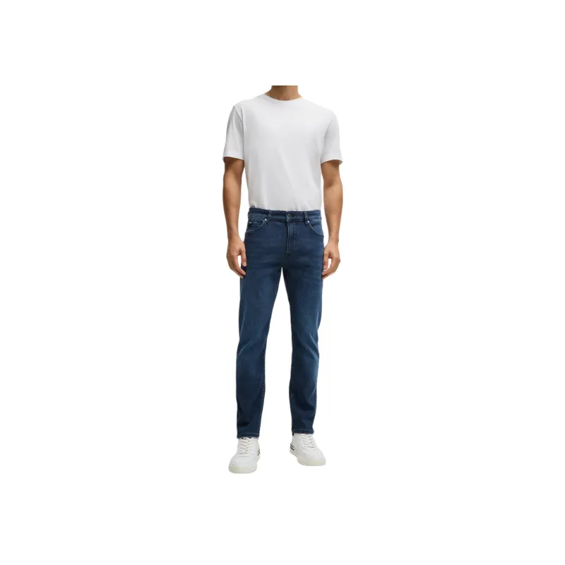 HUGO BOSS Logo patch Five pocket Slim cut Jeans-1