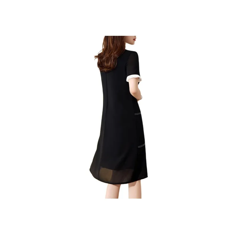 XWI Short Sleeved Dress Women's Black-4