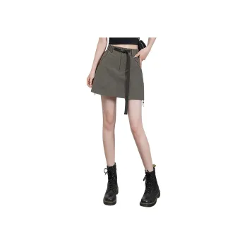 Cypress House Casual Short Skirts Women's Dark Gray Green