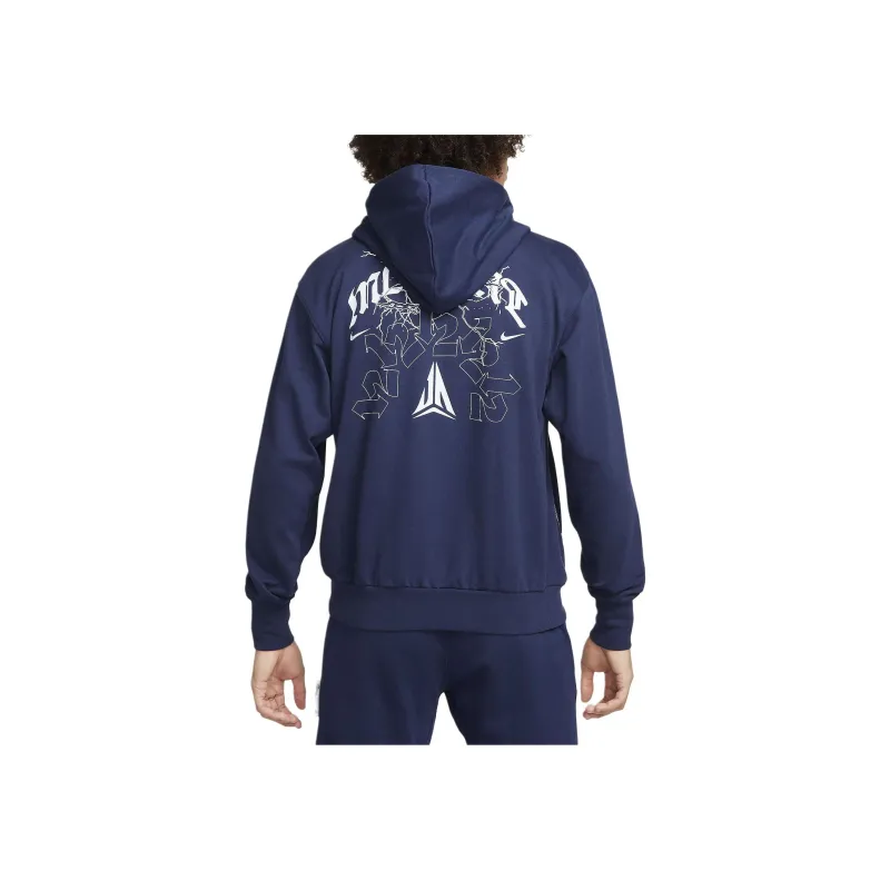 Nike Dri-Fit Pullover Basketball Hoodie Sweatshirt Men's Midnight Blue-2
