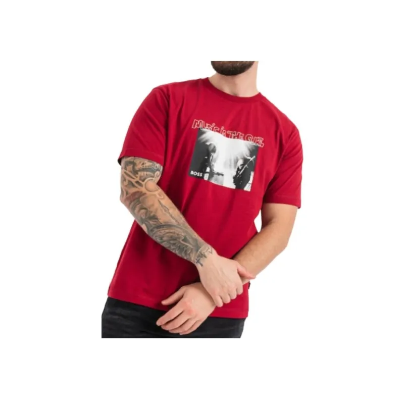 HUGO BOSS T Shirts Men Red-2