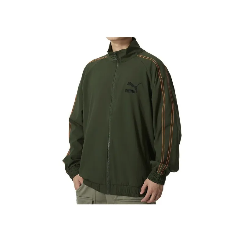 PUMA Jackets Men Green-3