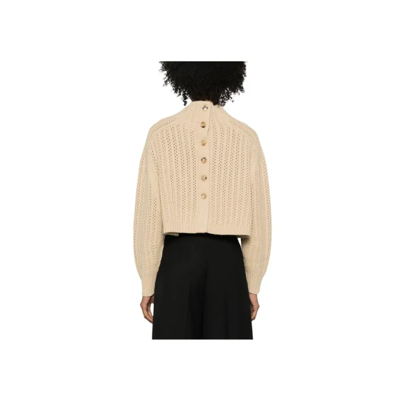 MaxMara Hodeida High Neck Cropped Cardigan-1