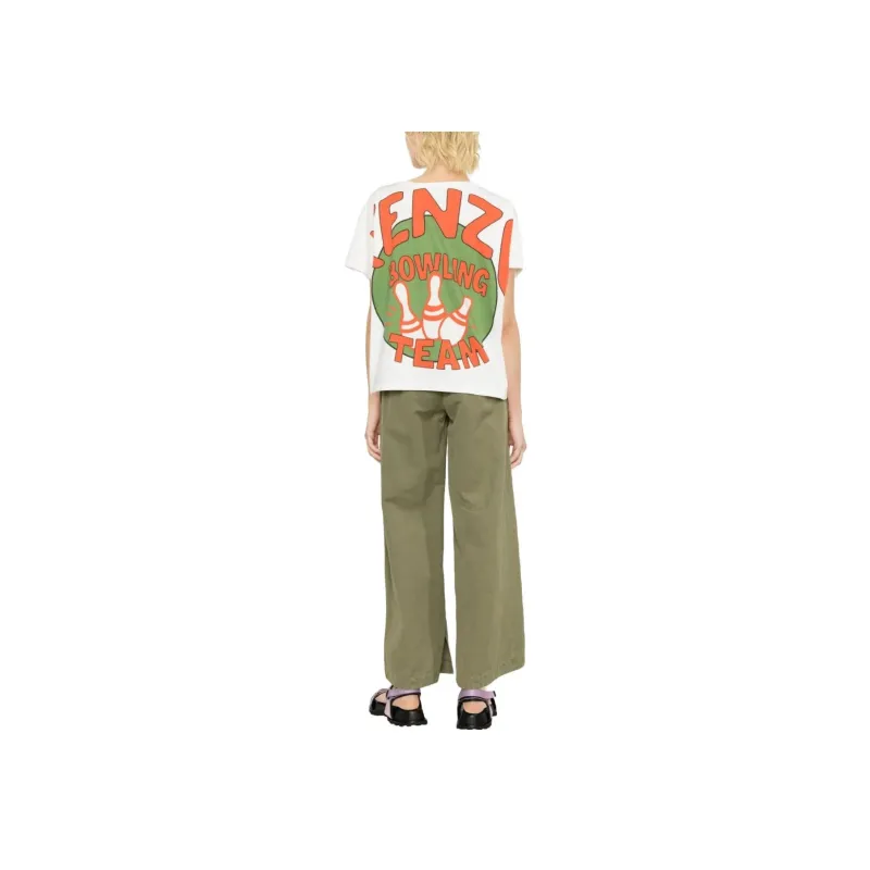 KENZO Graphic Printed Crewneck T Shirt-2