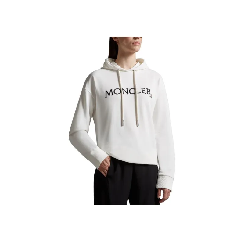 Moncler Logo Embroidered Drawstring Hoodie-1