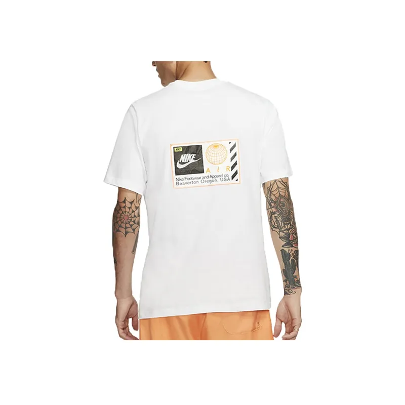Nike T Shirts Men White-3