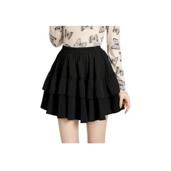 Beautiful Wardrobe Casual Short Skirts Women's Black
