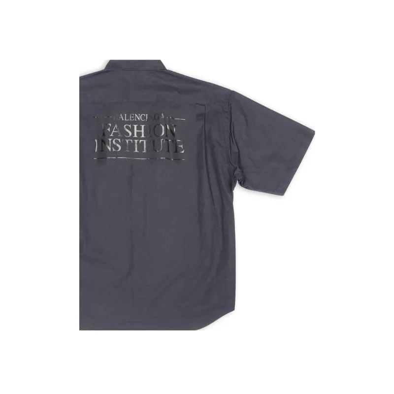 Balenciaga SS22 Shirt Regular Fit Men's Dark Gray-5