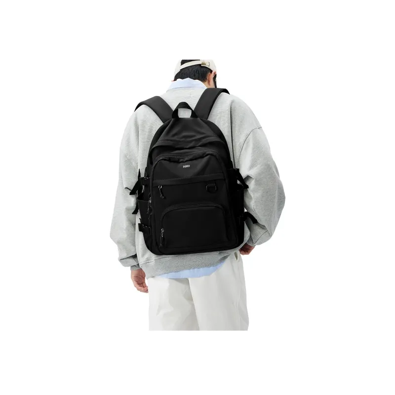 RIOREX Fabric Backpack Regular Unisex Black/White/Dark Blue/Milk Blue/Pink Purple/Light Green-5