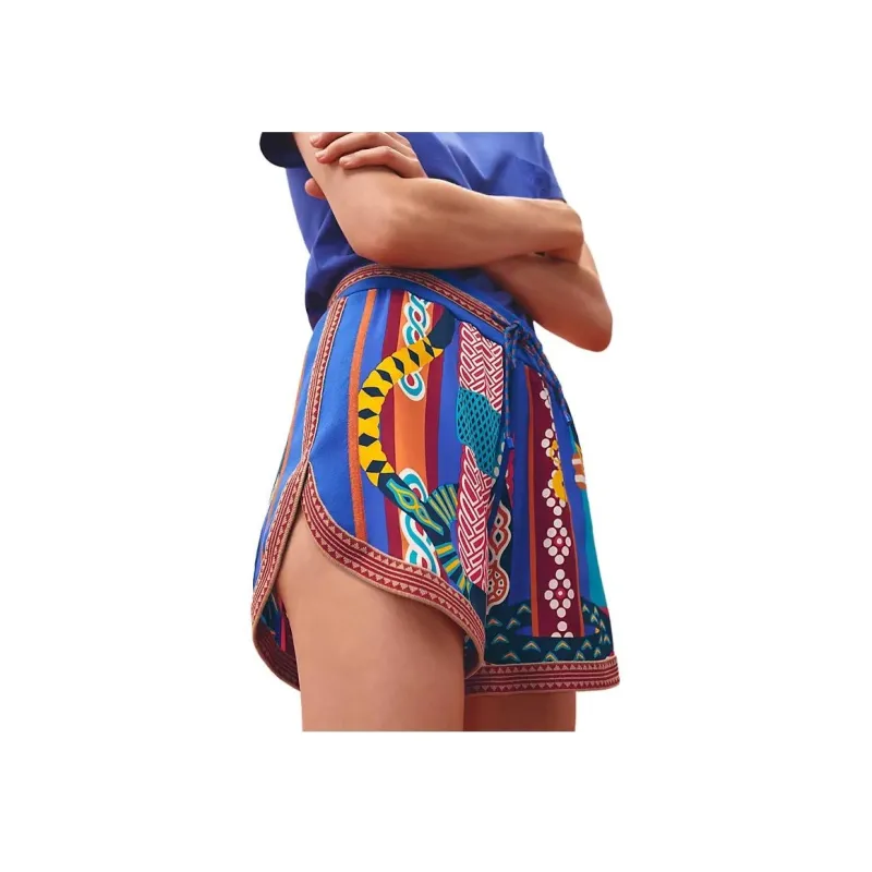 HERMES Casual Shorts Women's Blue-0