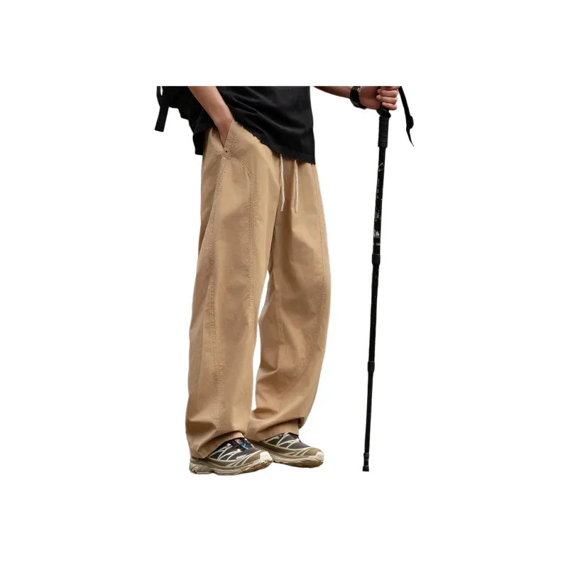 WOOD SOON Japanese Style Versatile Trendy Brand 100% Cotton Cargo Pants Unisex-12