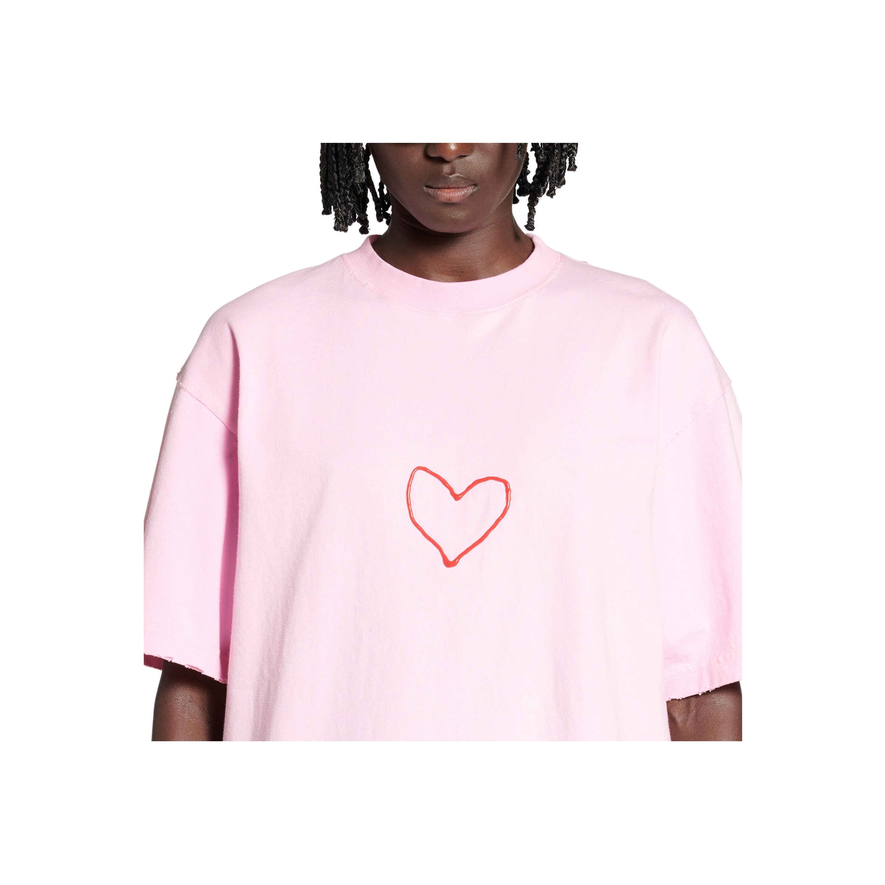 Balenciaga T-Shirts Women's Pink - POIZON