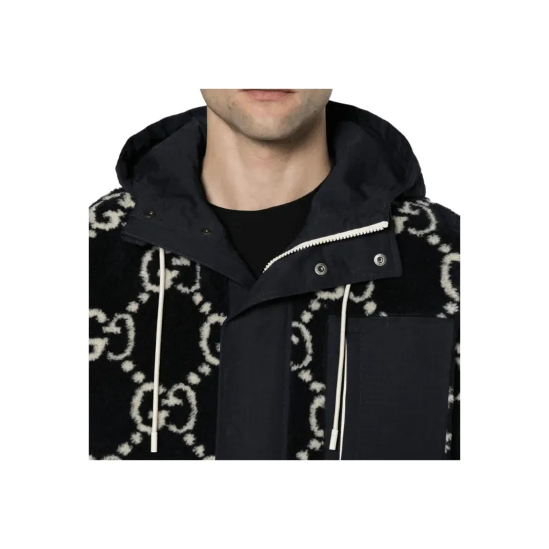 GUCCI Gg Fuzzy Jacquard Jacket-1
