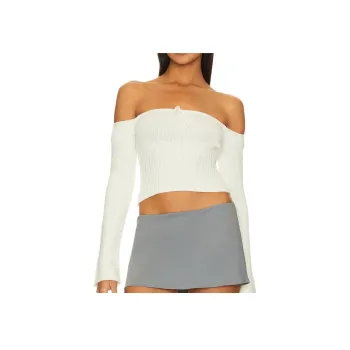 Danielle Guizio Crop Tops Women's White