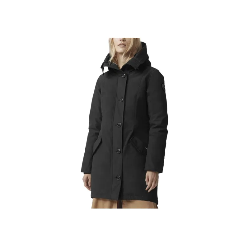 Canada Goose Rossclair Series Parka Coats Women's Blue Black/Navy-3