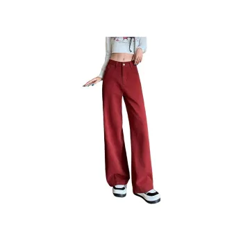 MPOX Jeans Women's Ancora Red Ankle Length