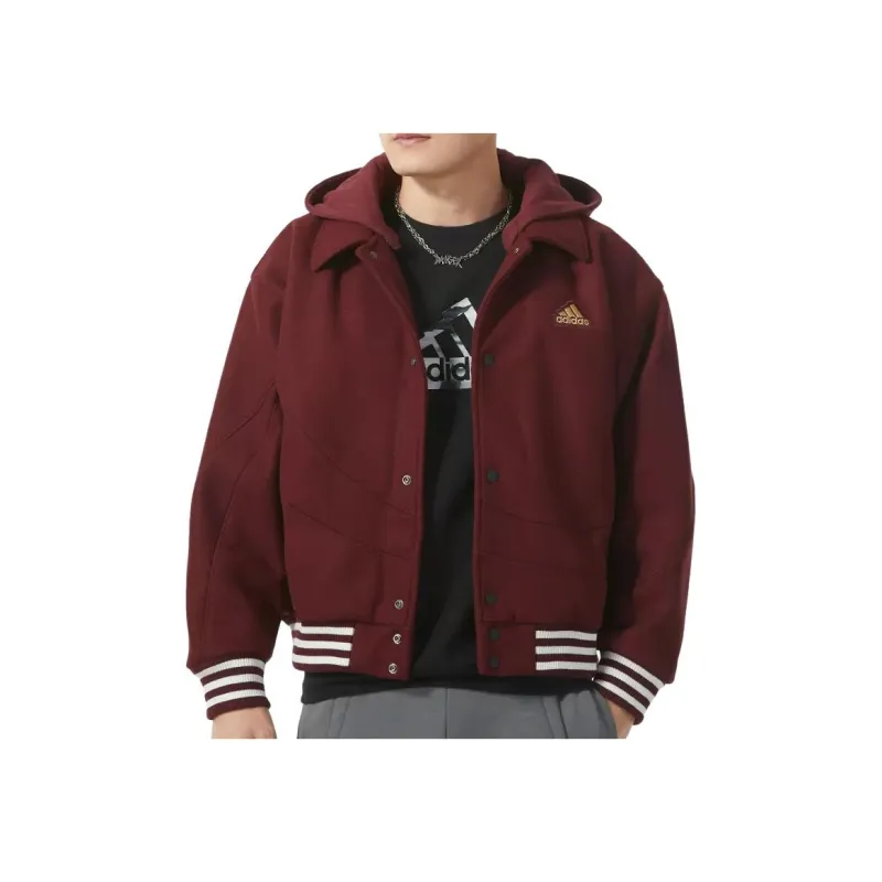 Adidas Year Of The Dragon CNY Series FW23 Jackets Coats Men's Dark Red-1