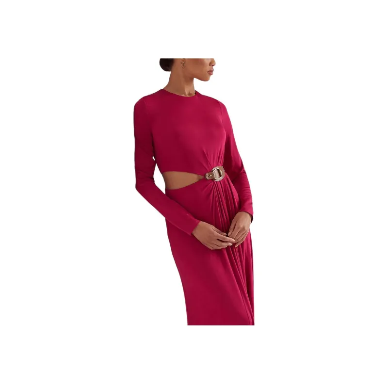 Polo Ralph Lauren Long-Sleeved Dresses Women's Red-4