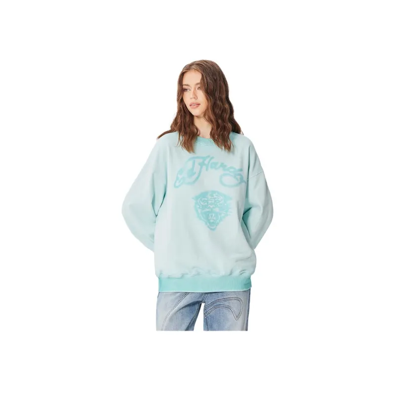 Ed Hardy SS25 Sweatshirt Women's Baby Blue-5