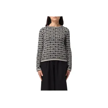 'S MAX MARA Sweater Women's Black White