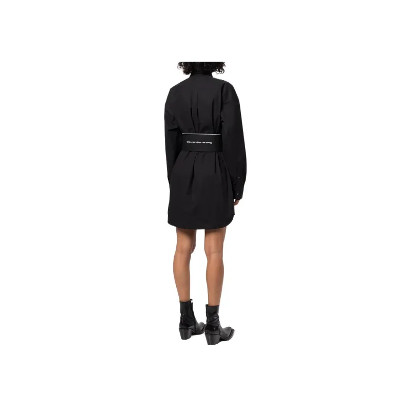 Alexander Wang Long Sleeved Dresses Women's Black-1
