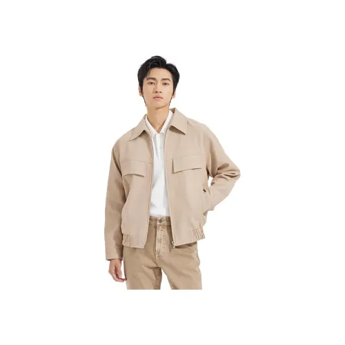 LESS IS MORE 그레이 카키 남성 자켓