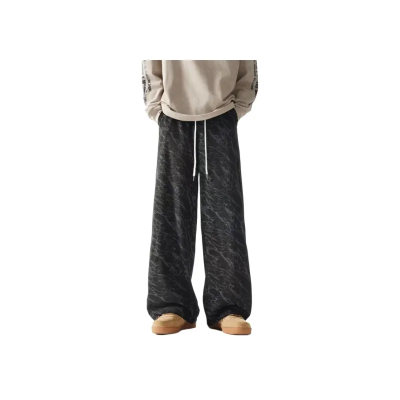 SUNSETMONENT Casual Pants Unisex Black-0