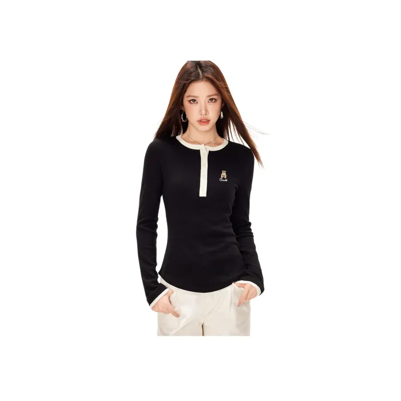 CCAABB T Shirts Women's BKX/Black-0