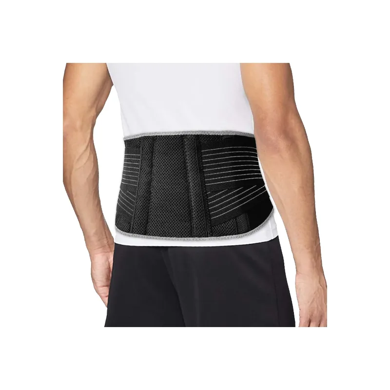 ZUILE Back Support Braces Basketball Breathable Protective Compression Slip Resistant Black Polyester Rubber Unisex-1