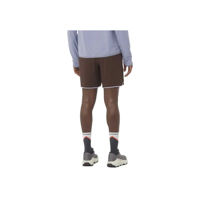 SALOMON SENSE AERO Sports Shorts Men's Coffee-2