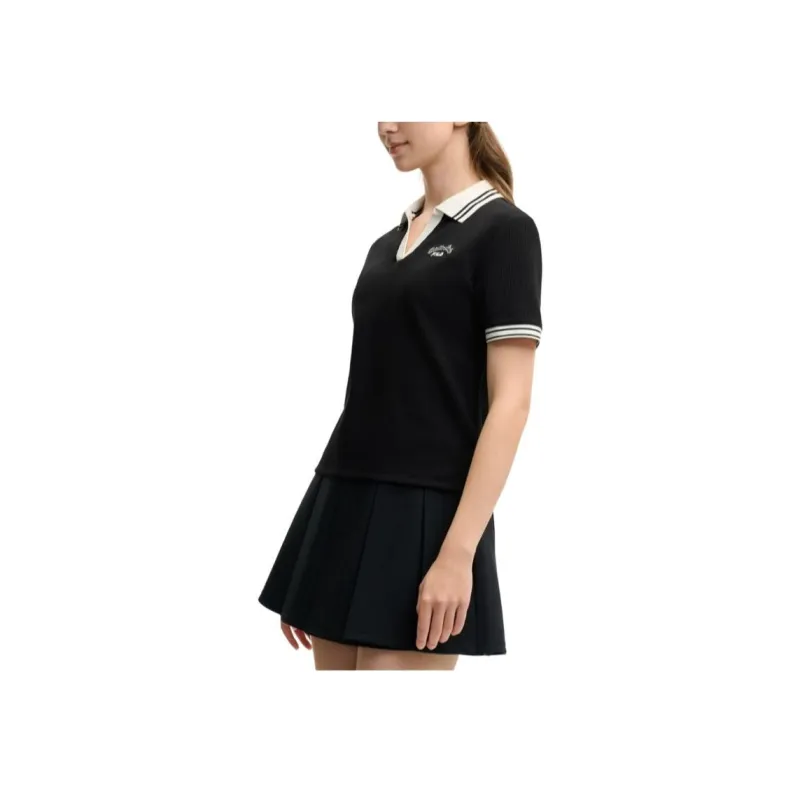 FILA TENNIS Polo Shirt Women's Jet Black BK-3