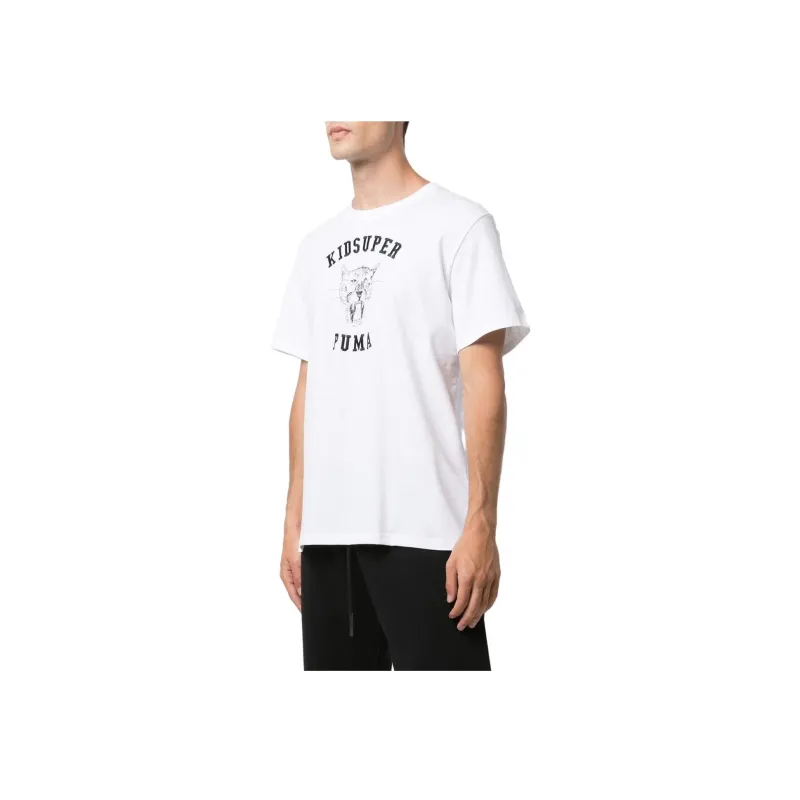 PUMA T Shirts Men White-2
