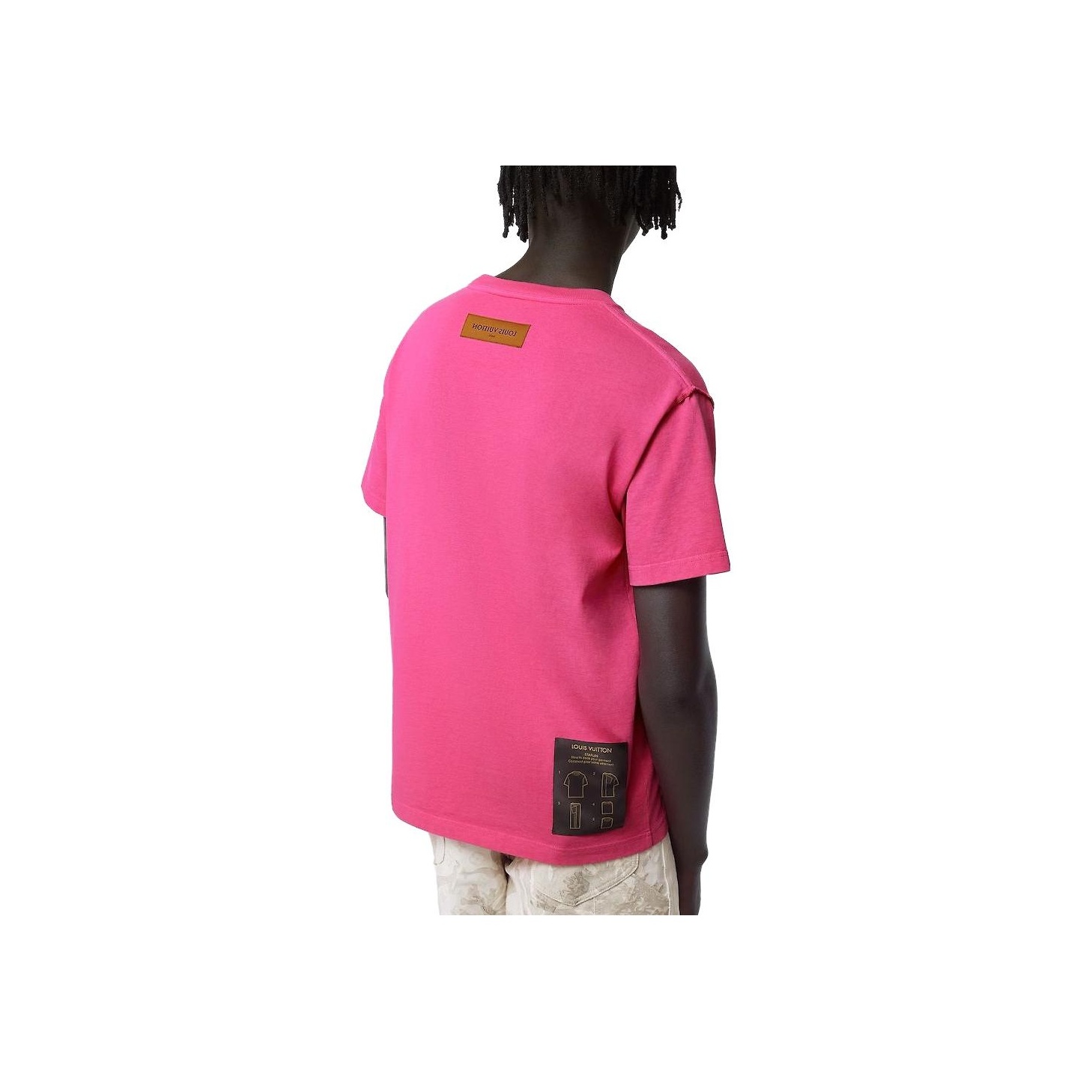 LOUIS VUITTON T-Shirt Men's Pink - POIZON