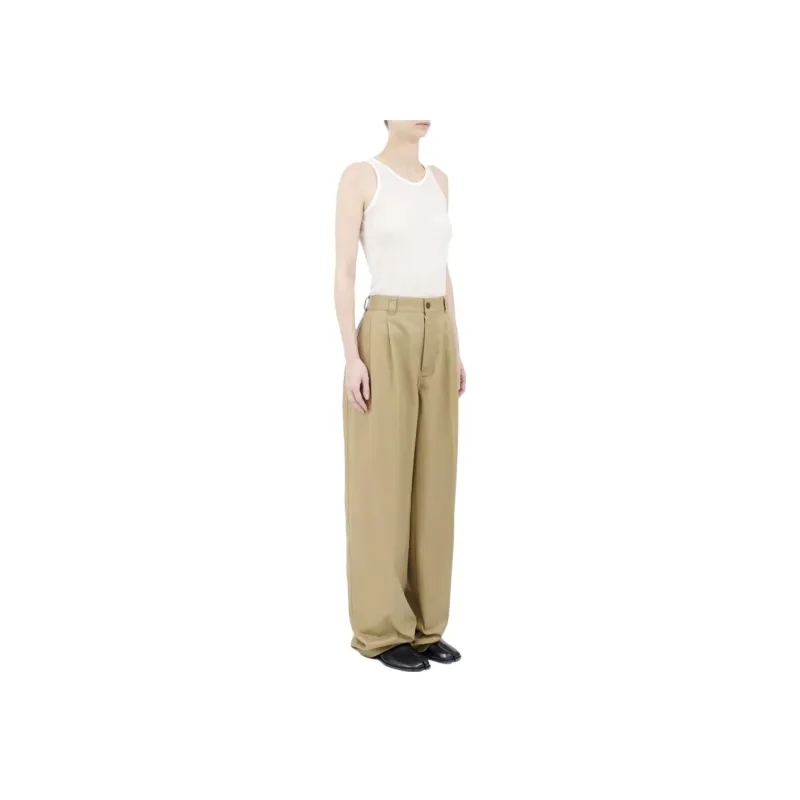 Maison Margiela Suit Trousers Women's Beige-3