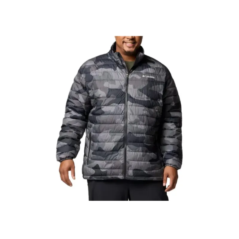Columbia Powder Lite 2Omni-Heat Jackets Coats Men's Black Camouflage-0