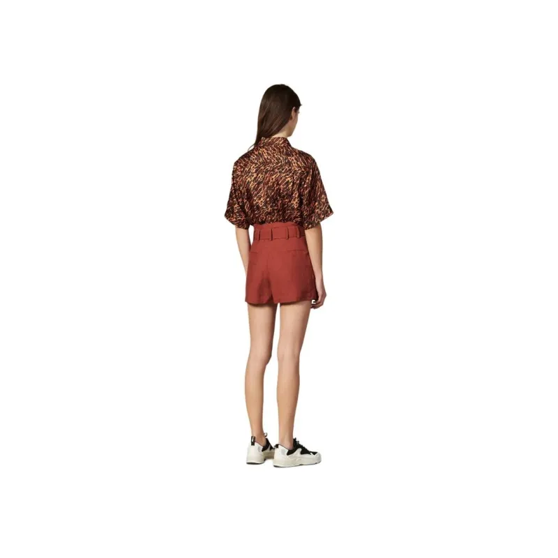 Sandro Casual Shorts Women's Burgundy-1