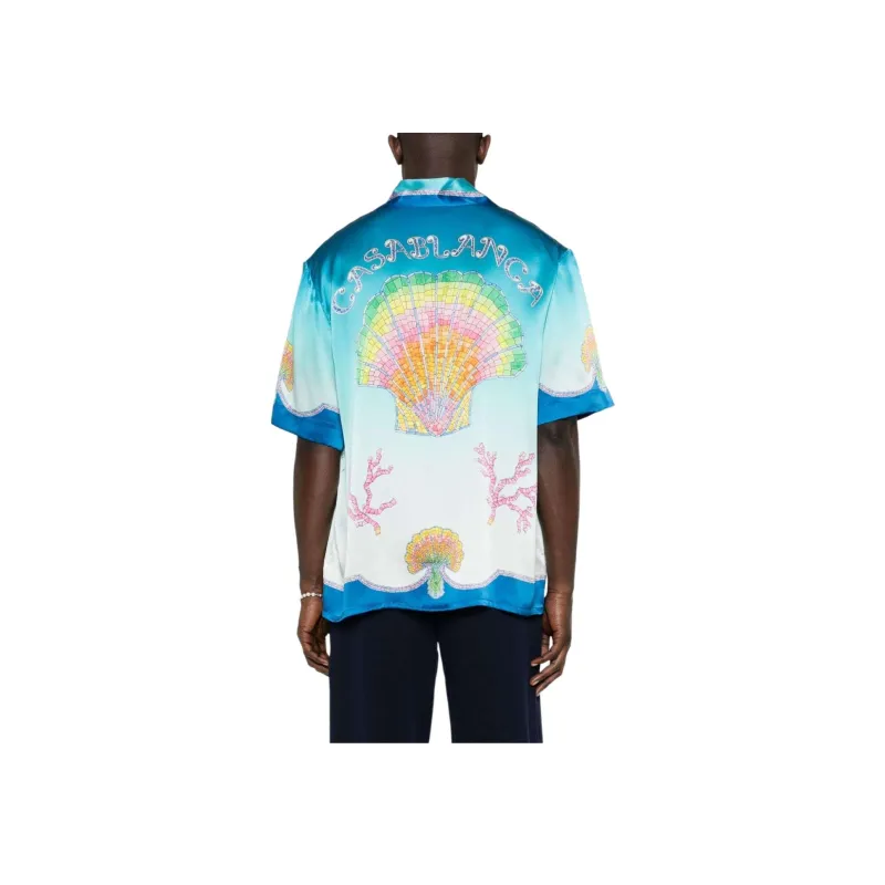 CASABLANCA Coquillage Coloré Silk Shirt-2