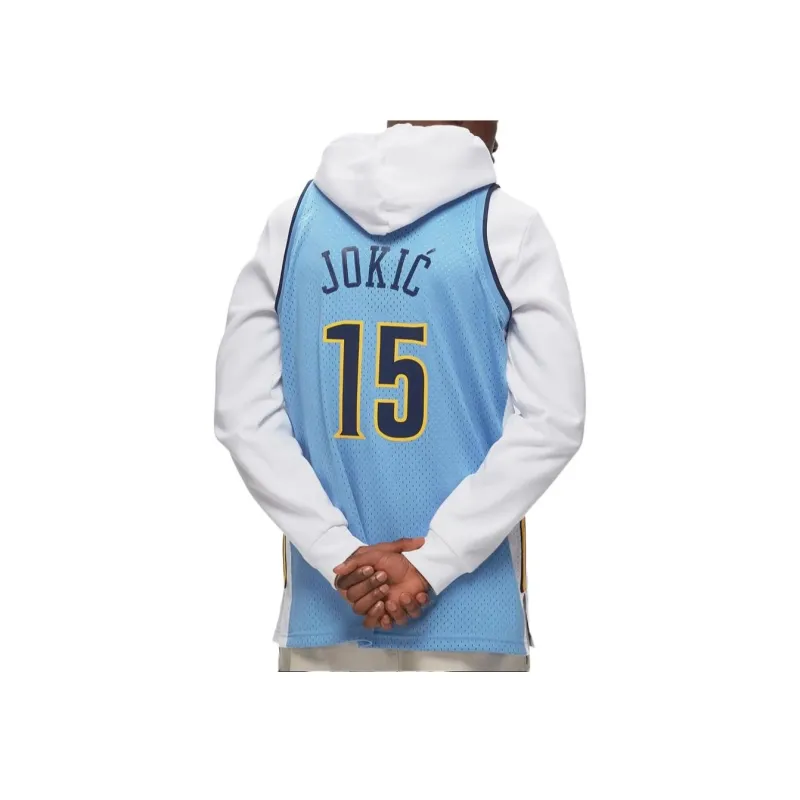 Mitchell Ness Basketball Jerseys Unisex Blue-3