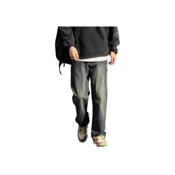 DUATOGE Jeans Men's Vintage Blue 