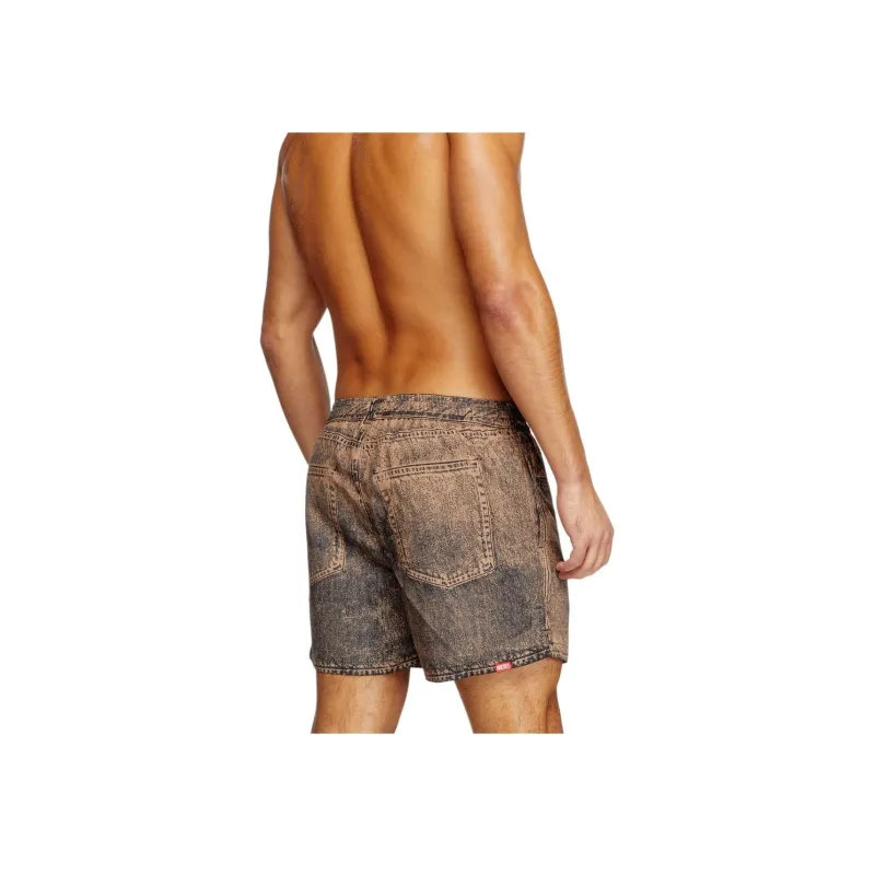 DIESEL Ken 37 Dnm Mid Length Swim Shorts-4