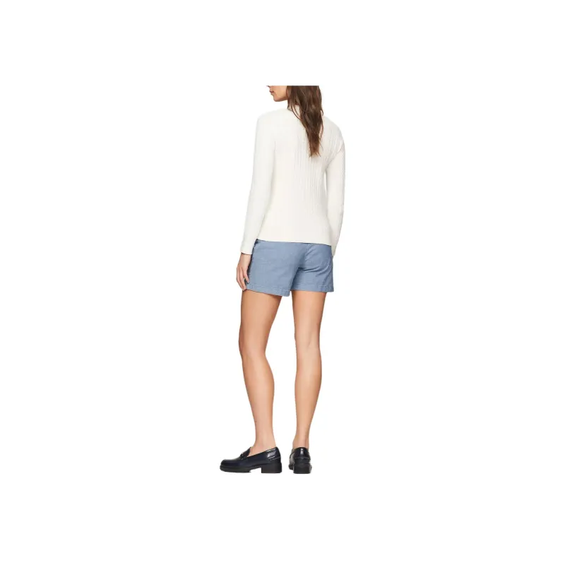 Tommy Hilfiger Cable Knit Sweater Sweater Women's White-3