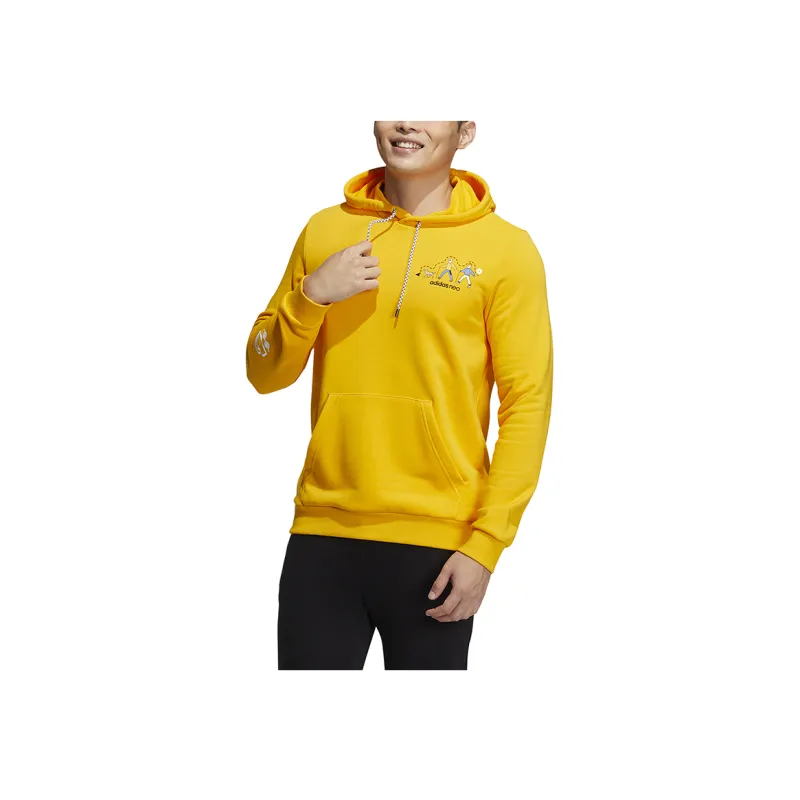 Adidas NEO Sweatshirt Unisex Yellow With Free Shopping Bag-2