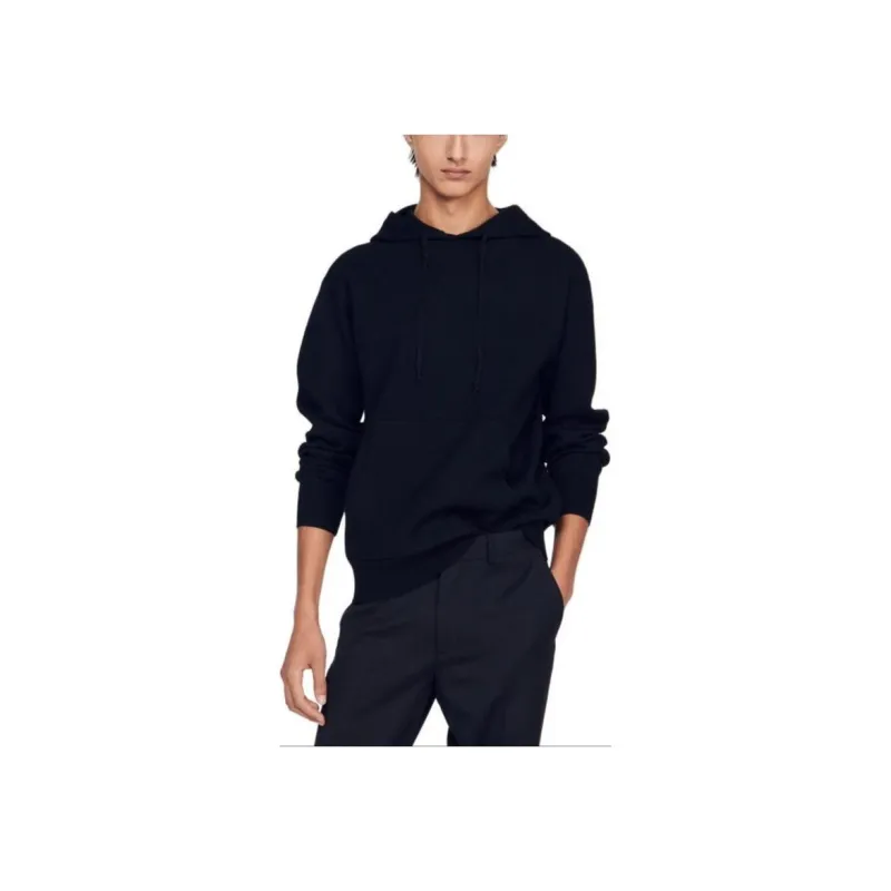 Sandro Hooded Fine knit Jumper-1