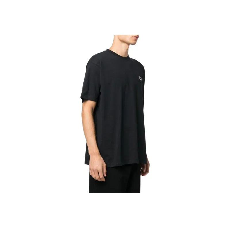 RAF SIMONS X Fred Perry Logo patch Short sleeved T shirt-3