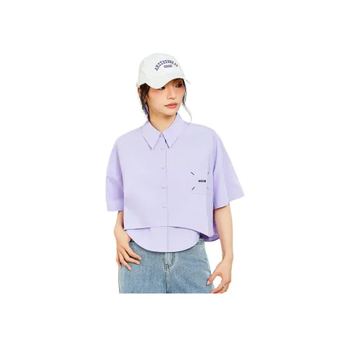 MUGUOGUOMU 타로 퍼플 여성 셔츠