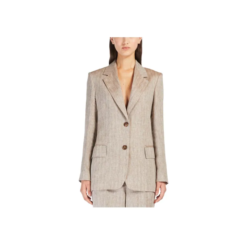 MaxMara Studio Business Suit Coat Women's Brown-1