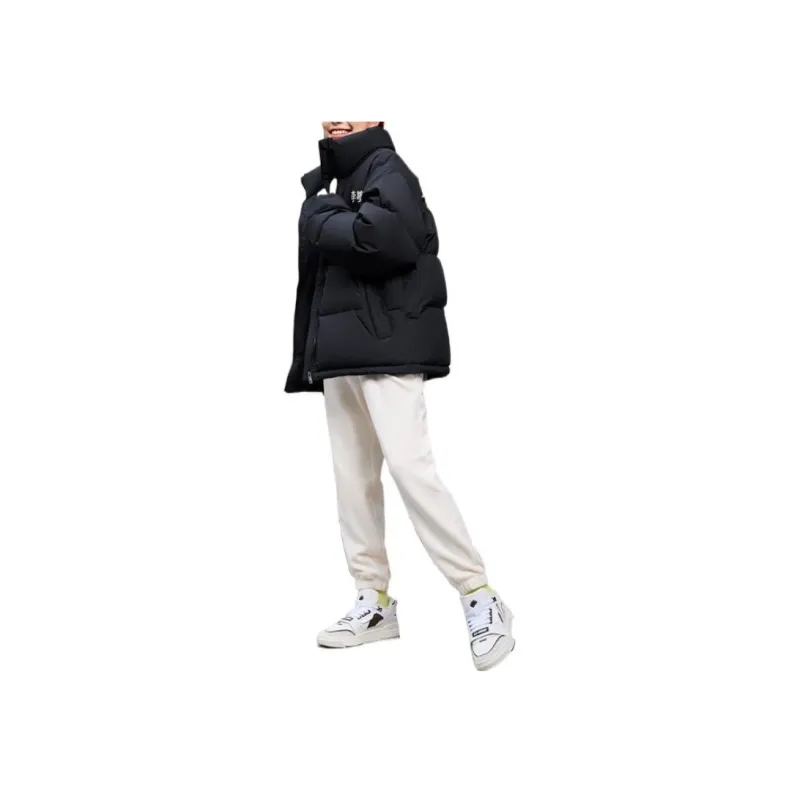 LiNing Sports Life Collection FW22 Down Jacket Winter Unisex Black-3