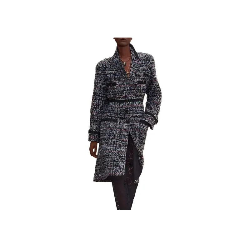 CHANEL Coats Women's Black-0