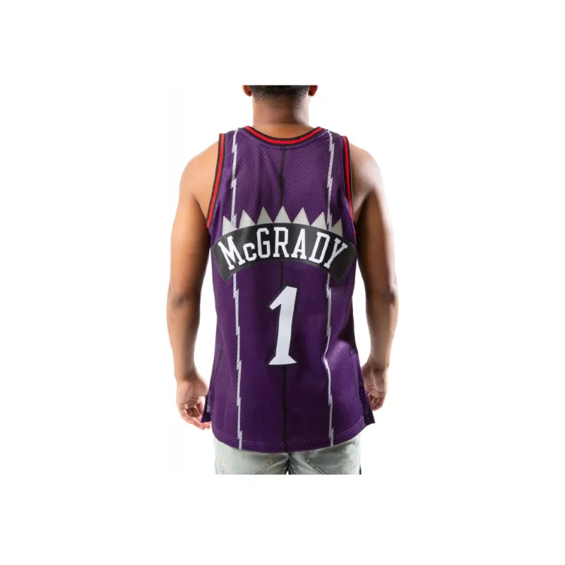 Mitchell & Ness Toronto Raptors Road 1998 99 Tracy Mcgrady Swingman Jersey-3